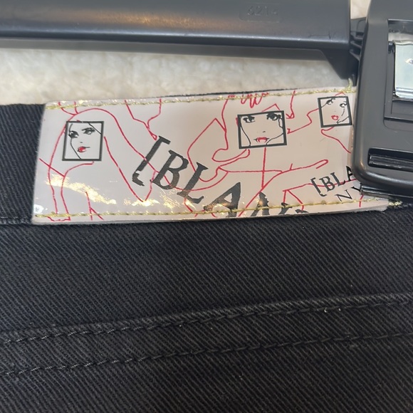 Blank NY Womens Black Denim Jeans Grommets Size 27 - Picture 7 of 10